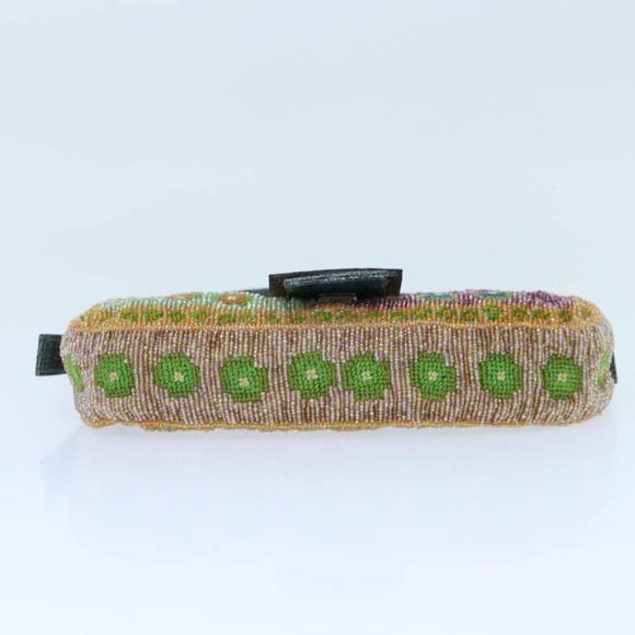 FENDI Mamma Baguette Shoulder Bag Beads Multicolor Auth yk8154A - Picture 5 of 16